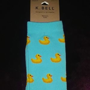 K. Bell Rubber Duckies Women's Crew Socks